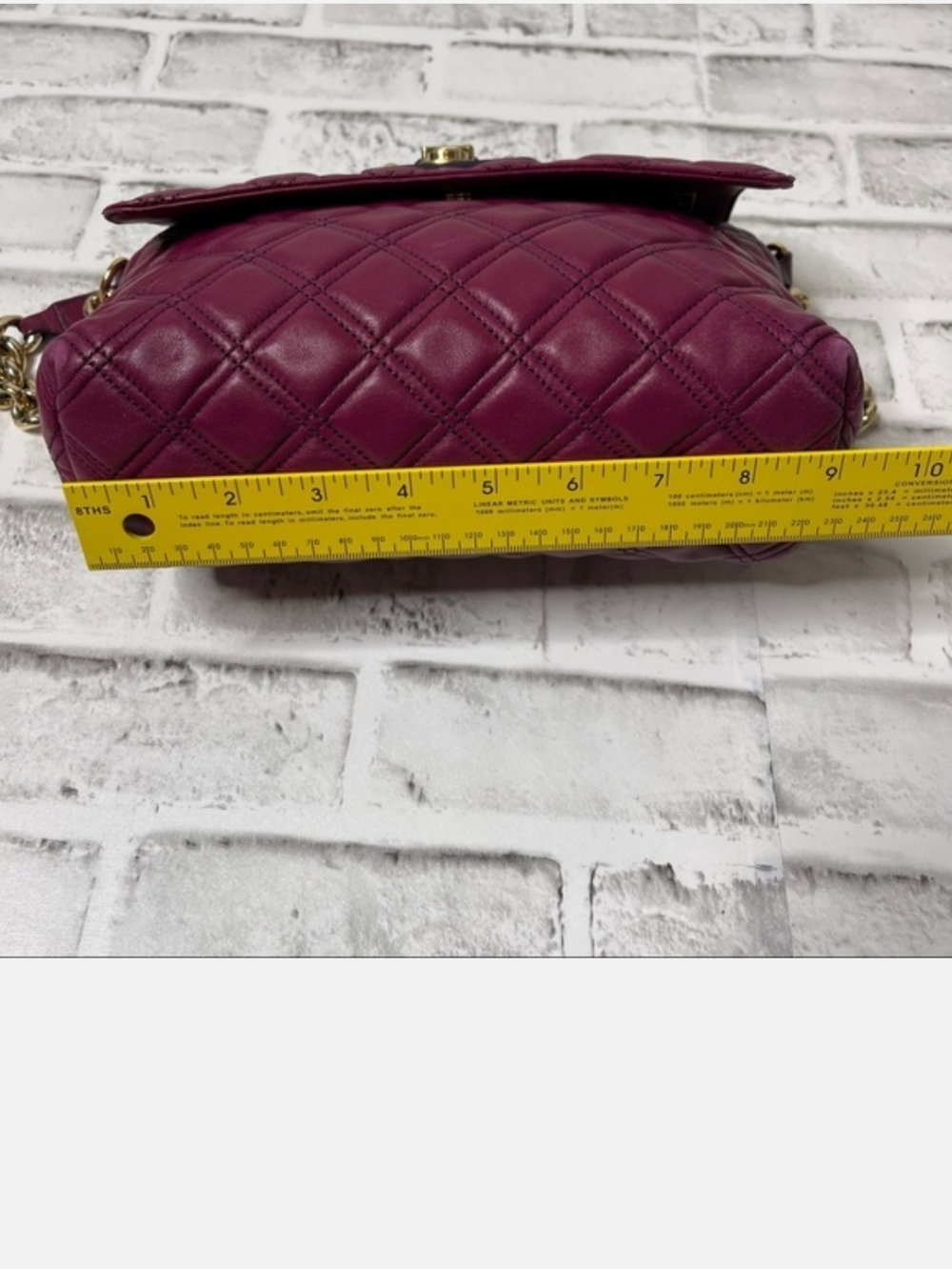 Marc Jacobs Large Single Quilted Bag - Cherry Red - Picture 15 of 16